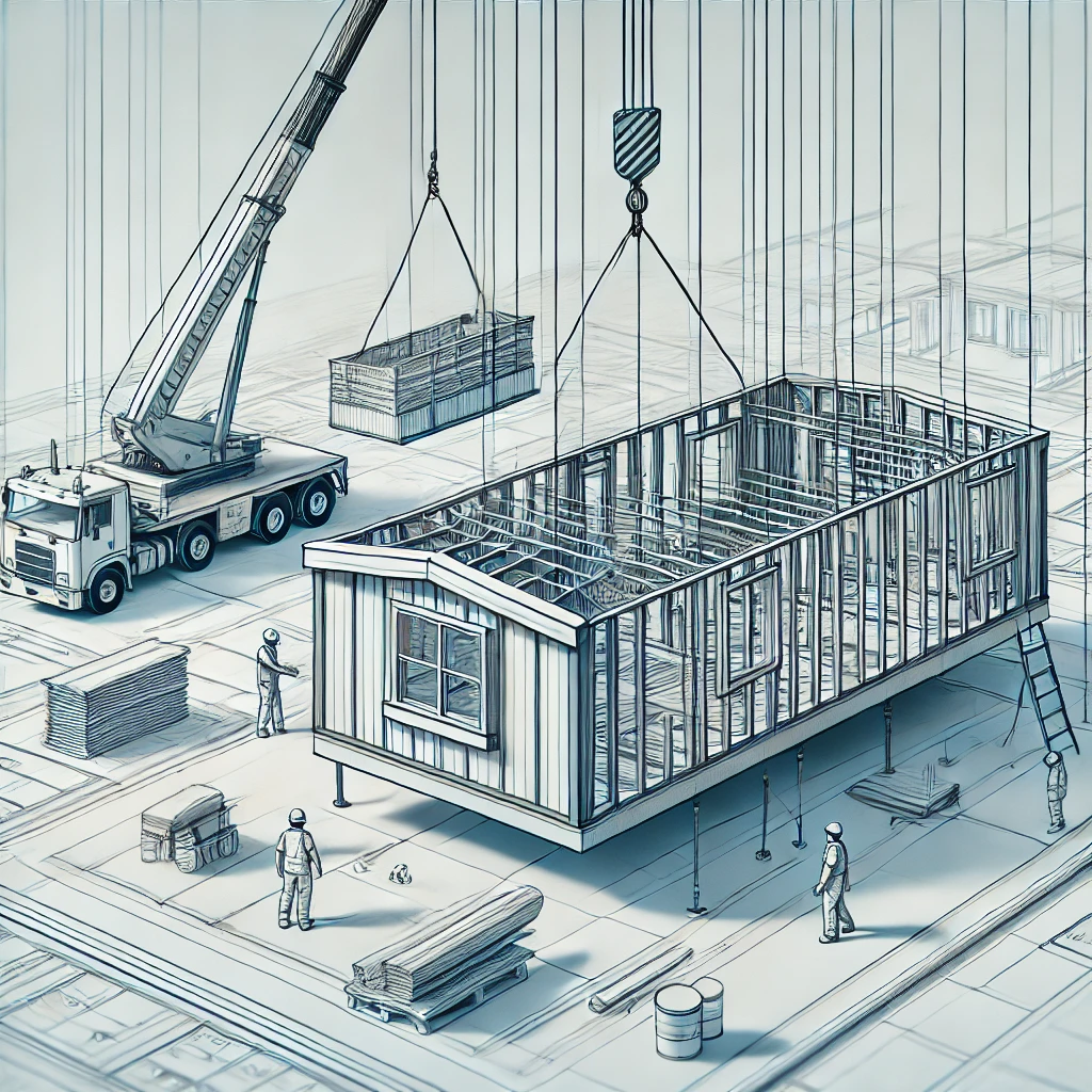 DALL·E-2024-10-15-21.37.57-A-technical-visual-of-a-mobile-home-construction-test-in-progress-matching-the-clean-style-of-a-suspended-mobile-home-being-lifted-by-a-crane.-The-mo.webp